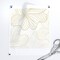 Floral Flower Botanical Lines Neutral Coastal Cream Beige White Custom Printed Fabric by Spoonflower Various Fabrics by the Yard or Fat Quarter